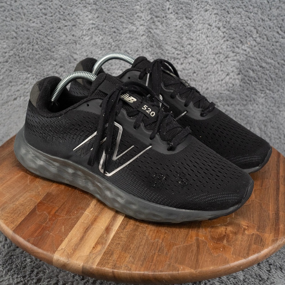 New Balance 520 V8 Running Shoes Mens 9.5 Black Good M520LA8 Athletic Sneakers